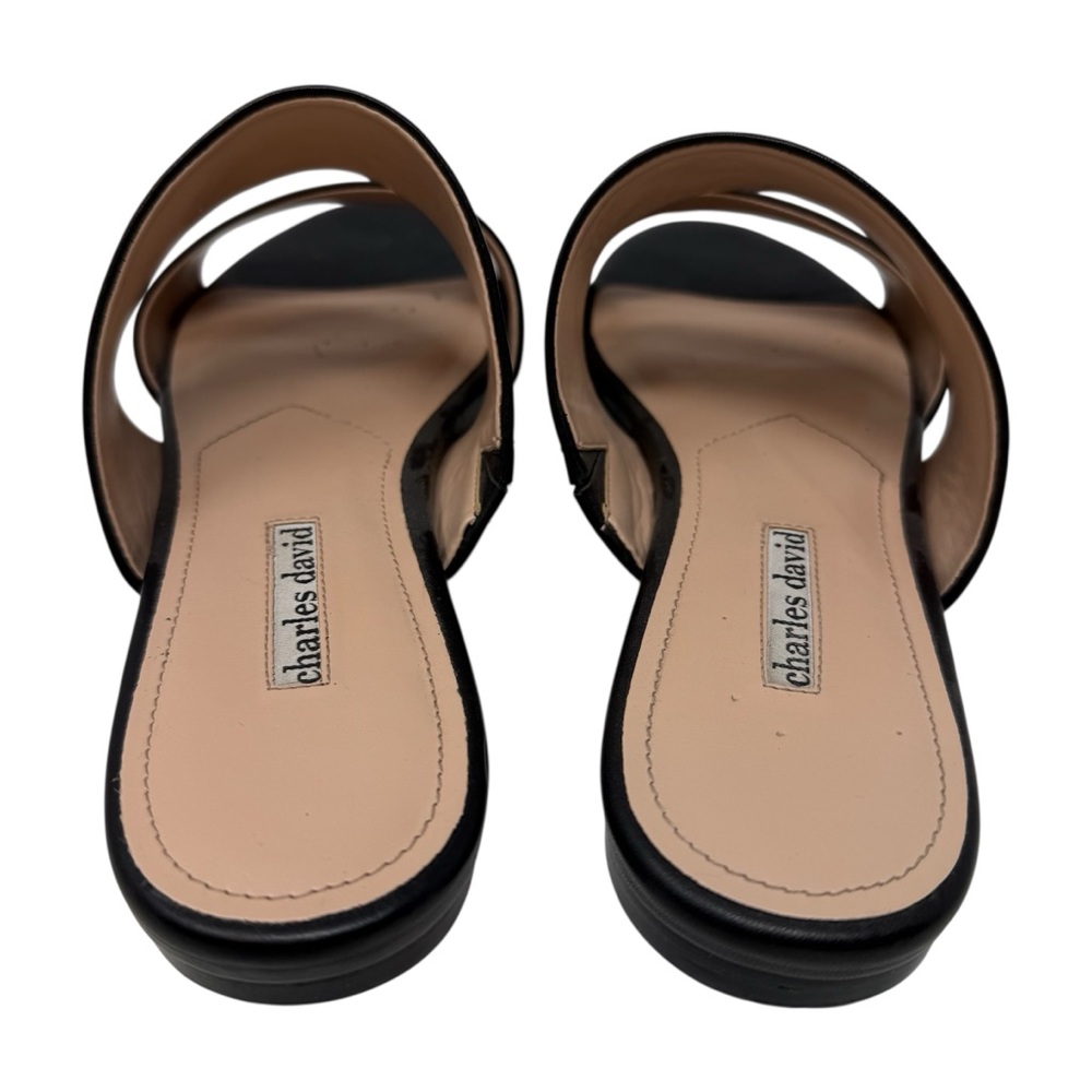 Charles David Siamese Banded Slide Sandals Black Women’s size 10 - Picture 12 of 15